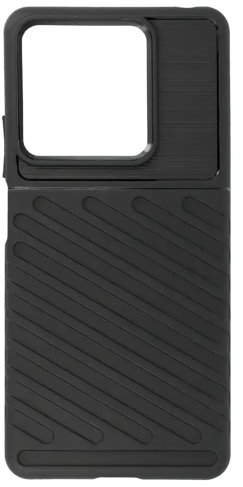 Dėklas Fusion Accessories Topt Thunder dėkals skirtas Xiaomi Redmi Note 13 5G juodos spalvos