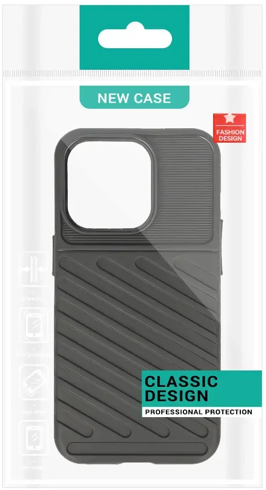Dėklas Toptel Topt Thunder dėkals skirtas Apple iPhone 13 Pro Max juodos spalvos