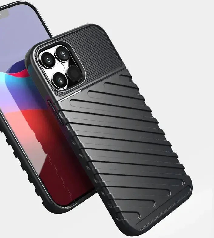 Dėklas Fusion Accessories Topt Thunder dėkals skirtas Apple iPhone 14 Plus juodos spalvos