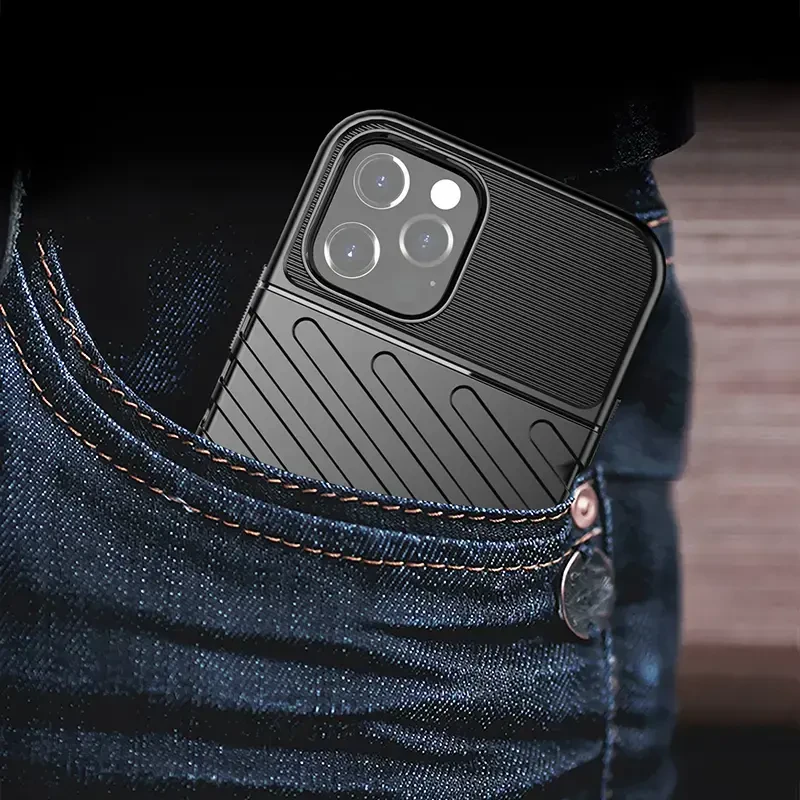 Dėklas Fusion Accessories Topt Thunder dėkals skirtas Apple iPhone 14 Pro juodos spalvos