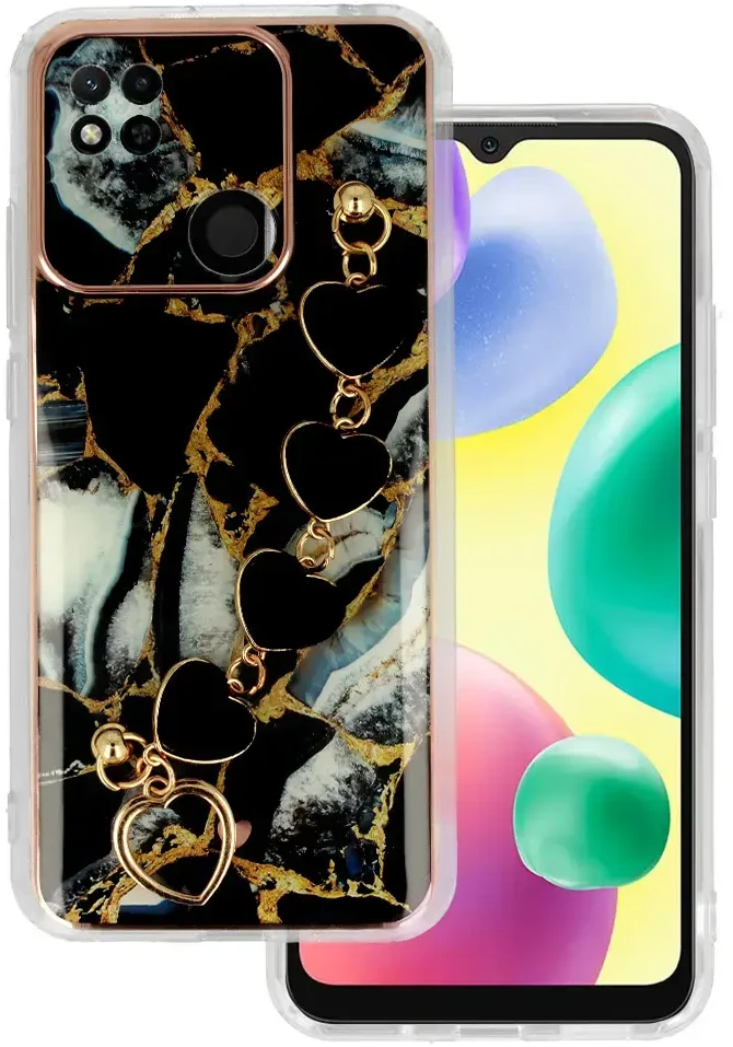 Fusion Accessories Topt Trend dėklas skirtas Xiaomi Redmi 10A design 1 juodos spalvos