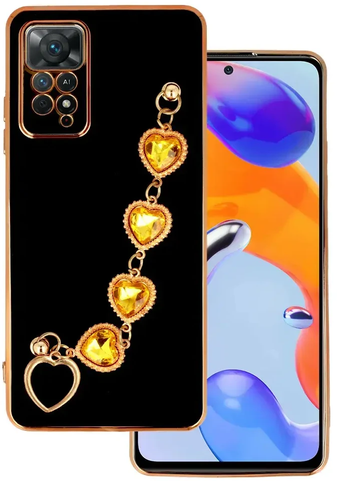 Fusion Accessories Topt Trend dėklas skirtas Xiaomi Redmi Note 11 Pro/Note 11 Pro 5G design 2 juodos spalvos