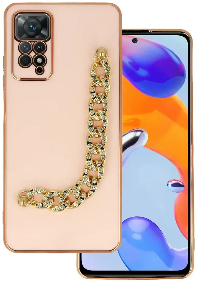 Fusion Accessories Topt Trend dėklas skirtas Xiaomi Redmi Note 11 Pro/Note 11 Pro 5G design 4 light rožinės spalvos