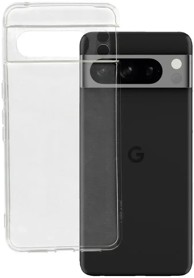Fusion Accessories Topt Ultra Clear 1mm dėklas skirtas Google Pixel 8 Pro skaidrus