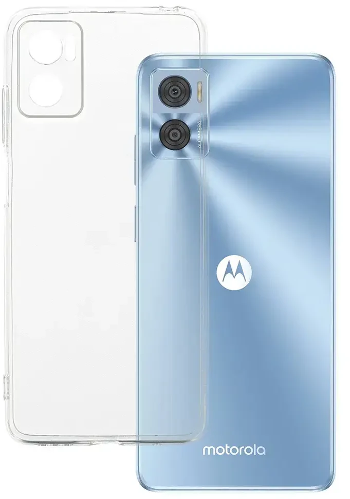 Fusion Accessories Topt Ultra Clear 1mm dėklas skirtas Motorola Moto E22/E22i skaidrus