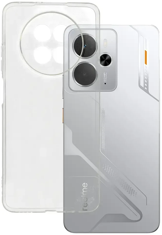Ultra Clear 1mm dėklas skirtas Realme 12X skaidrus