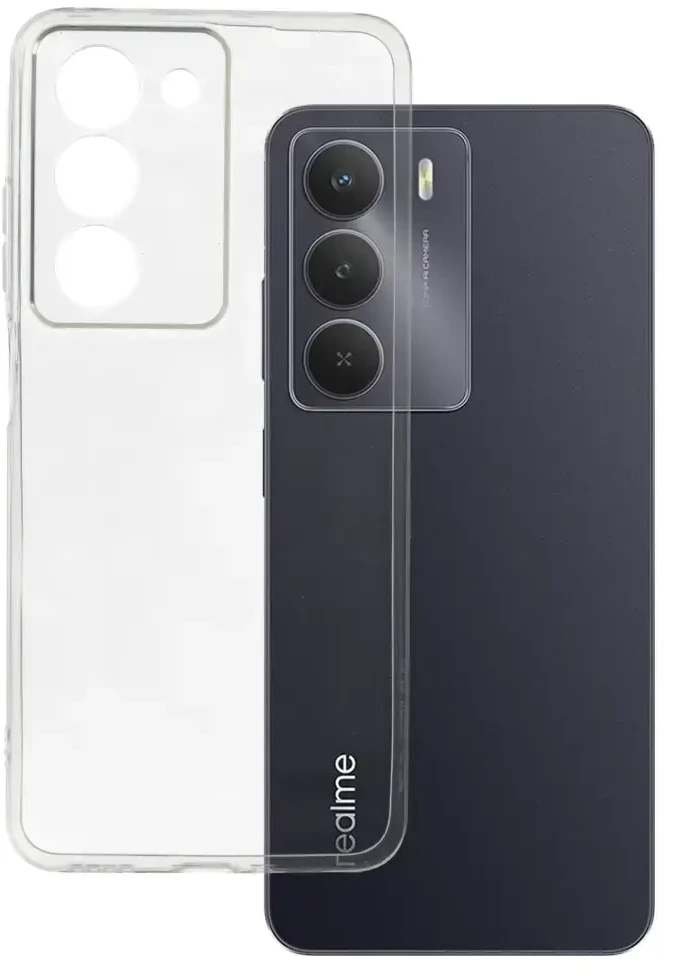 Ultra Clear 1mm dėklas skirtas Realme 14X skaidrus