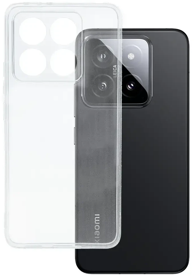 Fusion Accessories Topt Ultra Clear 1mm dėklas skirtas Xiaomi 14T skaidrus