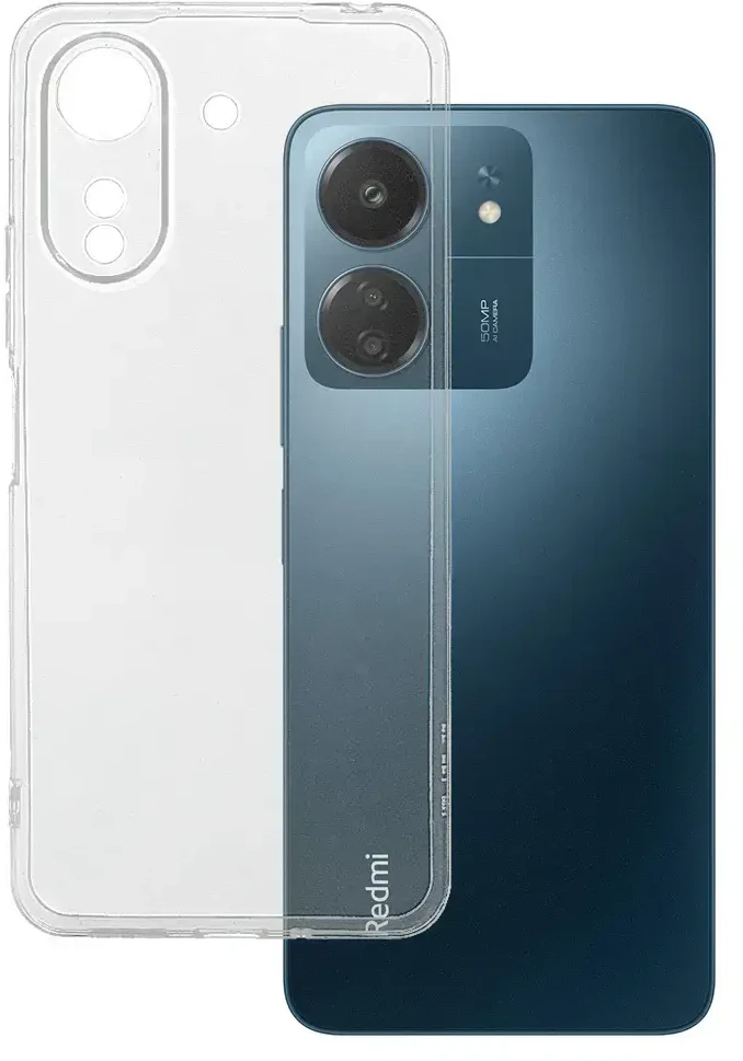 Fusion Accessories Topt Ultra Clear 1mm dėklas skirtas Xiaomi Redmi 13C skaidrus