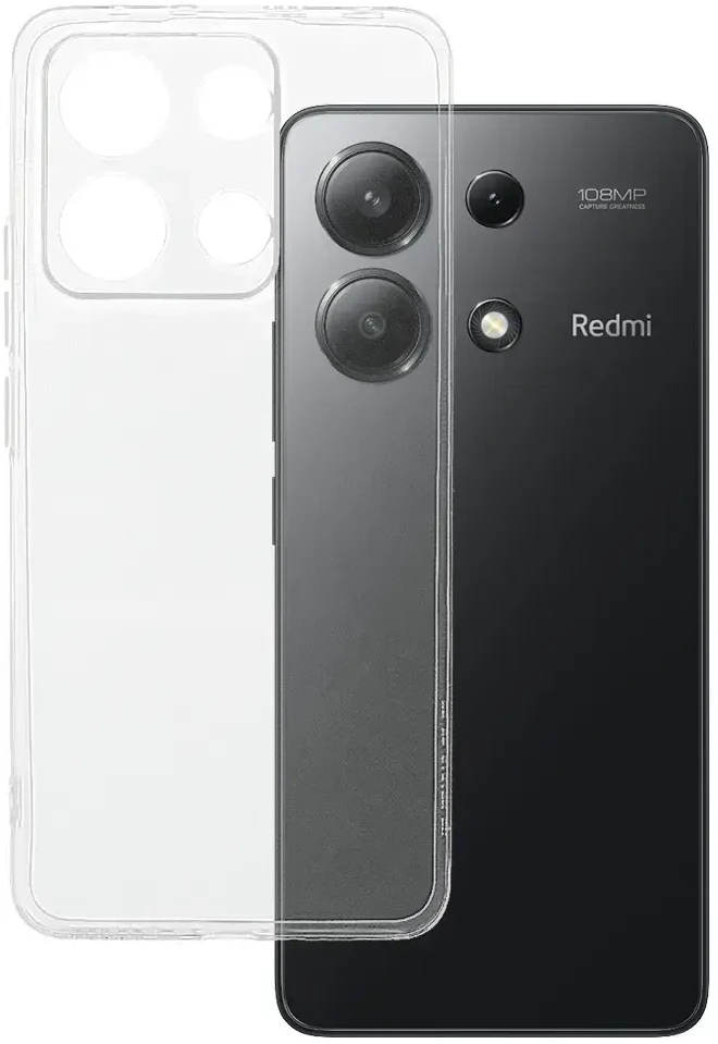 Fusion Accessories Topt Ultra Clear 1mm dėklas skirtas Xiaomi Redmi Note 13 4G skaidrus