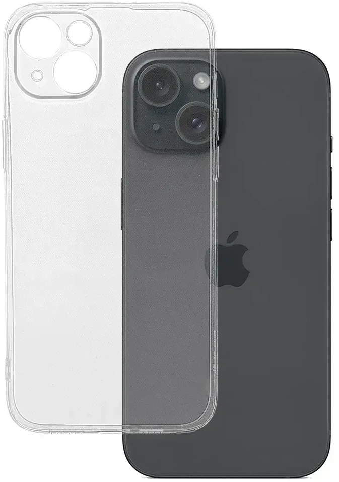 Toptel Topt Ultra Clear 1mm dėklas skirtas Apple iPhone 15 Plus skaidrus