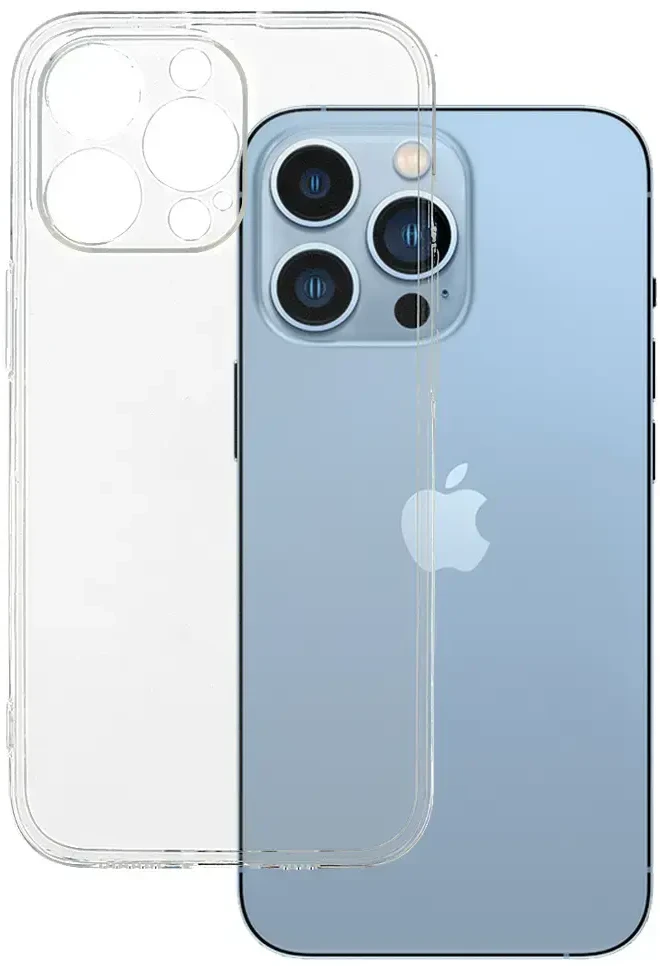 Toptel Topt Ultra Clear 1mm dėklas skirtas Apple iPhone 13 Pro Max skaidrus