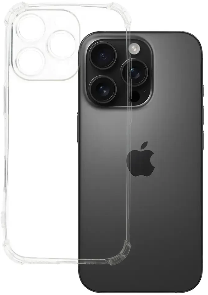 Toptel Topt Ultra Clear 1mm dėklas skirtas Apple iPhone 16 Pro skaidrus
