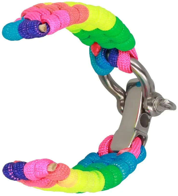Fusion Accessories Topt Universal nylon apyrankė 22mm design 1 rainbow