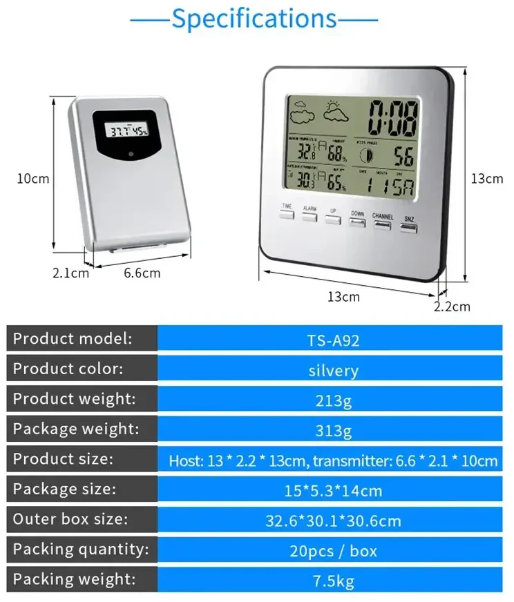 Fusion Accessories Topt Meteorologinė stotelė TS-A92