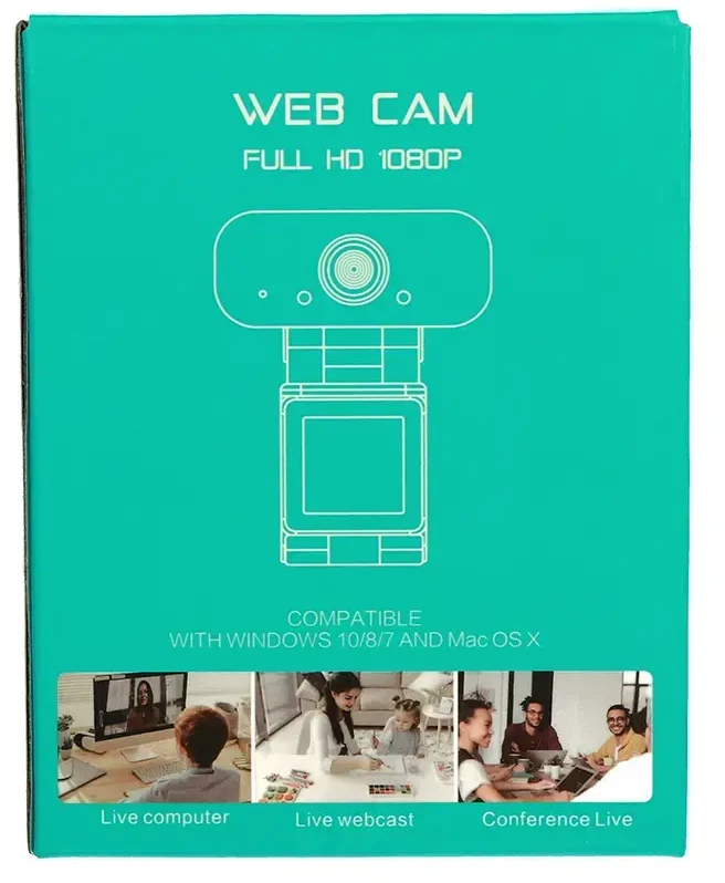 Fusion Accessories Webcam Full HD B1-1080P (damaged packaging) (Pažeista pakuotė)