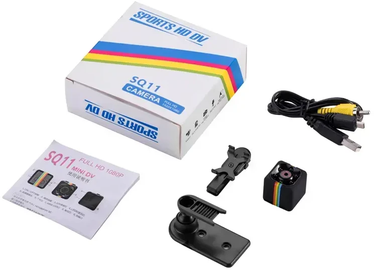 Fusion Accessories Topt Internetinė kamera Mini Full HD B4-SQ11 1080P raudonos spalvos