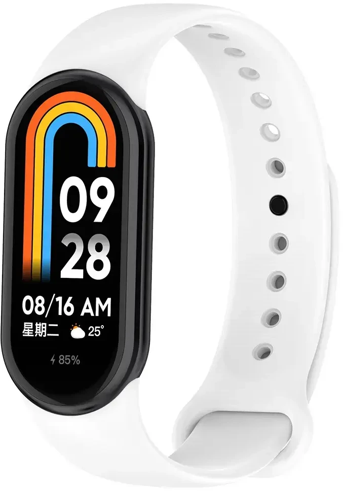 Fusion Accessories Topt Apyrankė skirta Xiaomi Mi apyrankė 8 baltos spalvos
