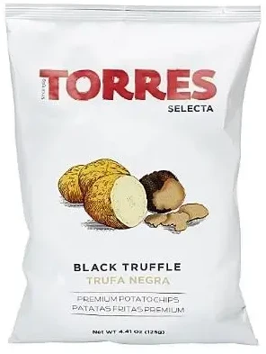 Torres Selecta Bulvių traškučiai TORRES, su trumais, 125g.