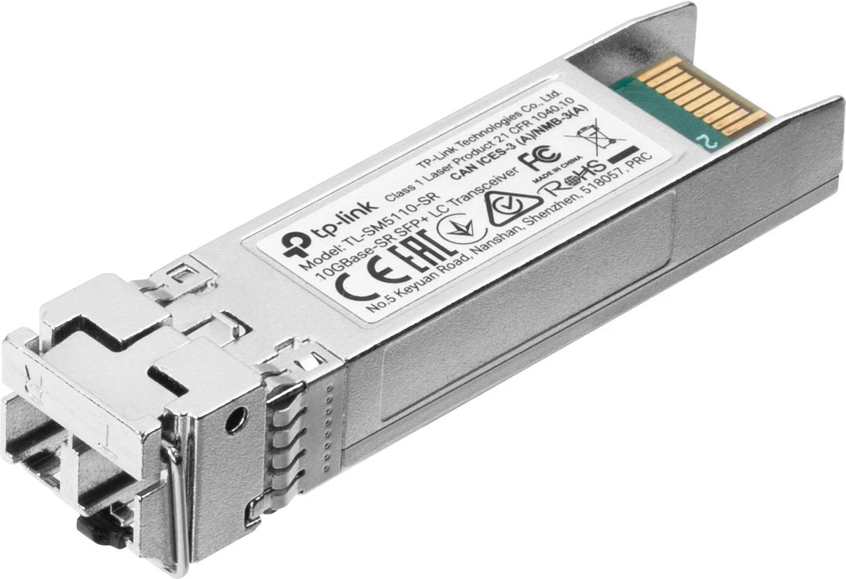 Šakotuvas TP-LINK | 10GBase-SR SFP+ LC siųstuvas-imtuvas | TL-SM5110-SR | SFP+ siųstuvas-imtuvas | Multi-Mode Fiber | LC/UPC | 10000 Mbit/s | Bangos ilgis 850 nm | nuo 0 iki 70