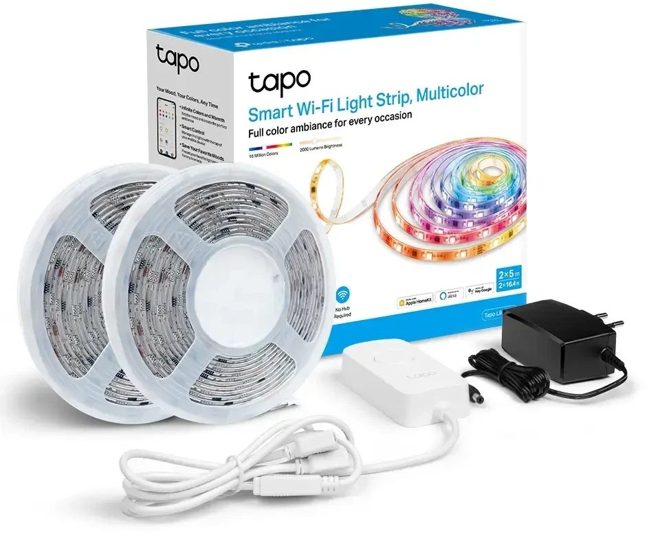 TP-Link išmanioji LED juostelė Tapo L930-10, „Wi-Fi“, 10 m, daugiaspalvė, ES