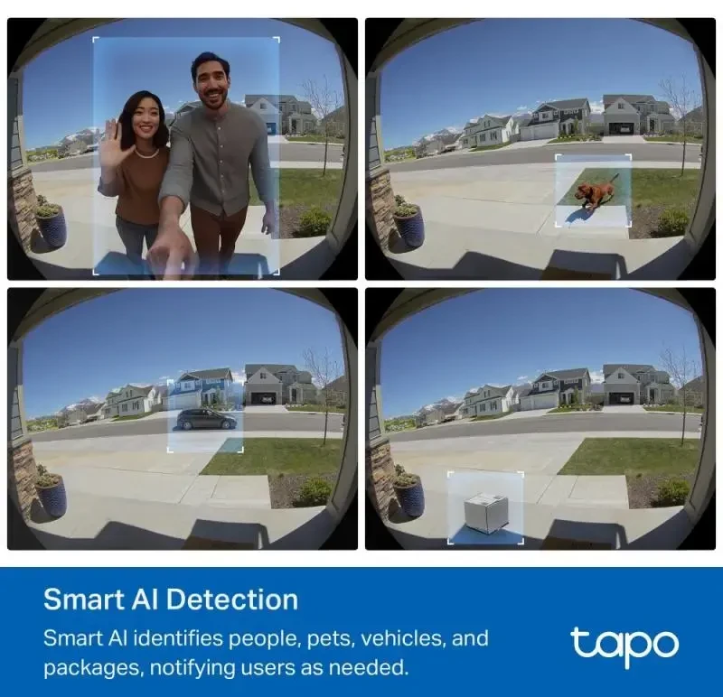 TP-LINK | Video Doorbell Camera | Tapo D235 | 5 MP | 1.18mm/F1.8 | IP66 | H.264 | Micro SD, Max. 512