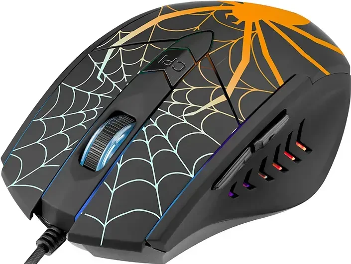 Pelė Myszka žaidimams Tracer GameZone Juodas Widow su laidu 1600 dpi optinė juoda