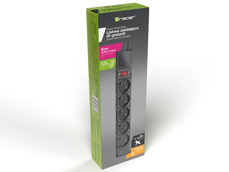 Tracer PowerGear 5m 5 juoda lizdai