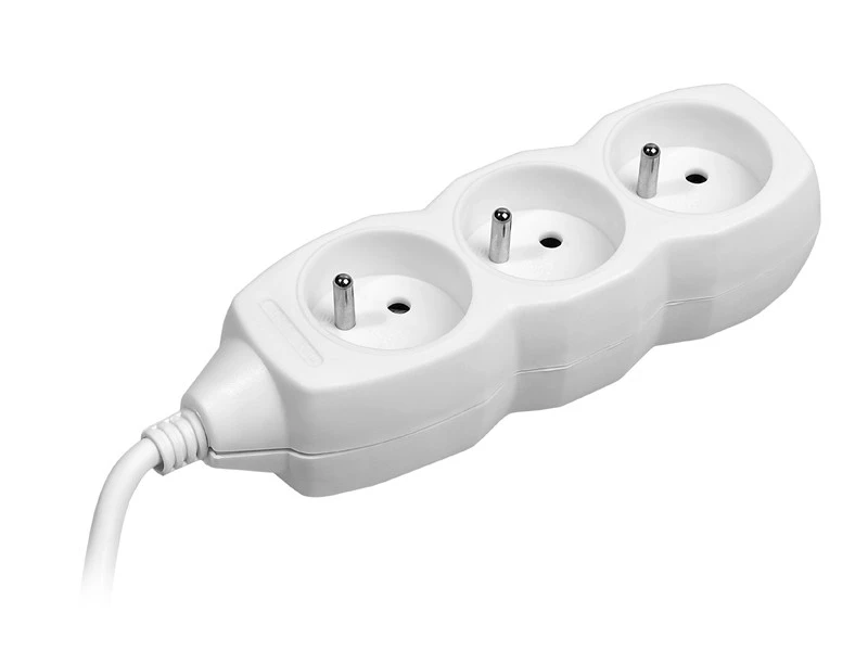 TRACER TRALIS44614 Prailginimo laidas PowerCord 3m 3 lizdai baltas
