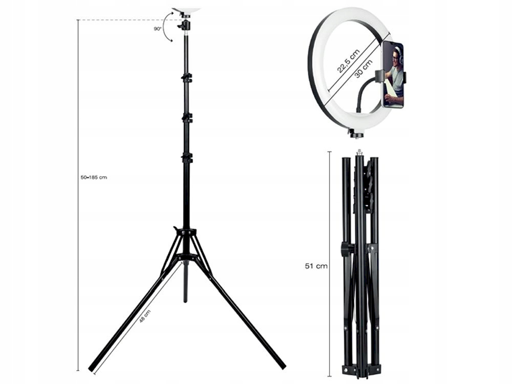 TRACER RING 30cm trikojis 210cm žiedinis šviestuvas