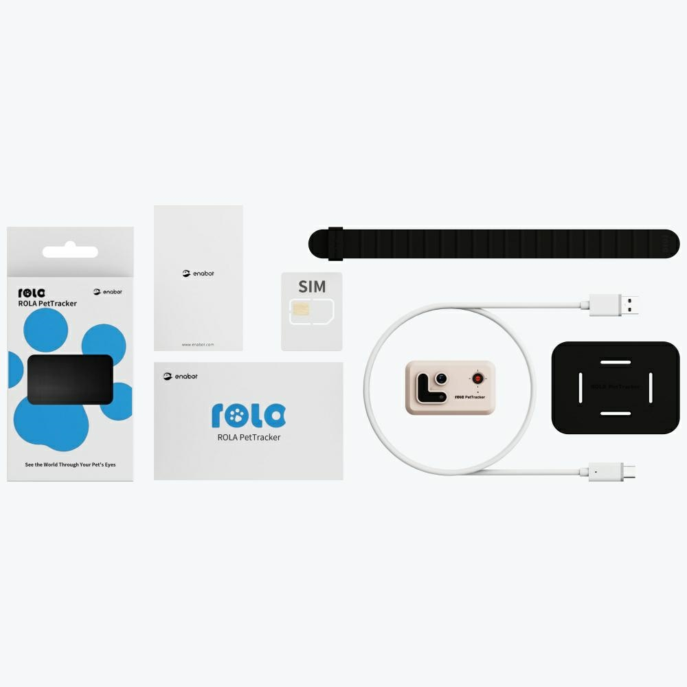 GPS sekimo pakabukas naminiams gyvūnams Enabot ROLA PetTracker, Geltonas, SIM pridėta
