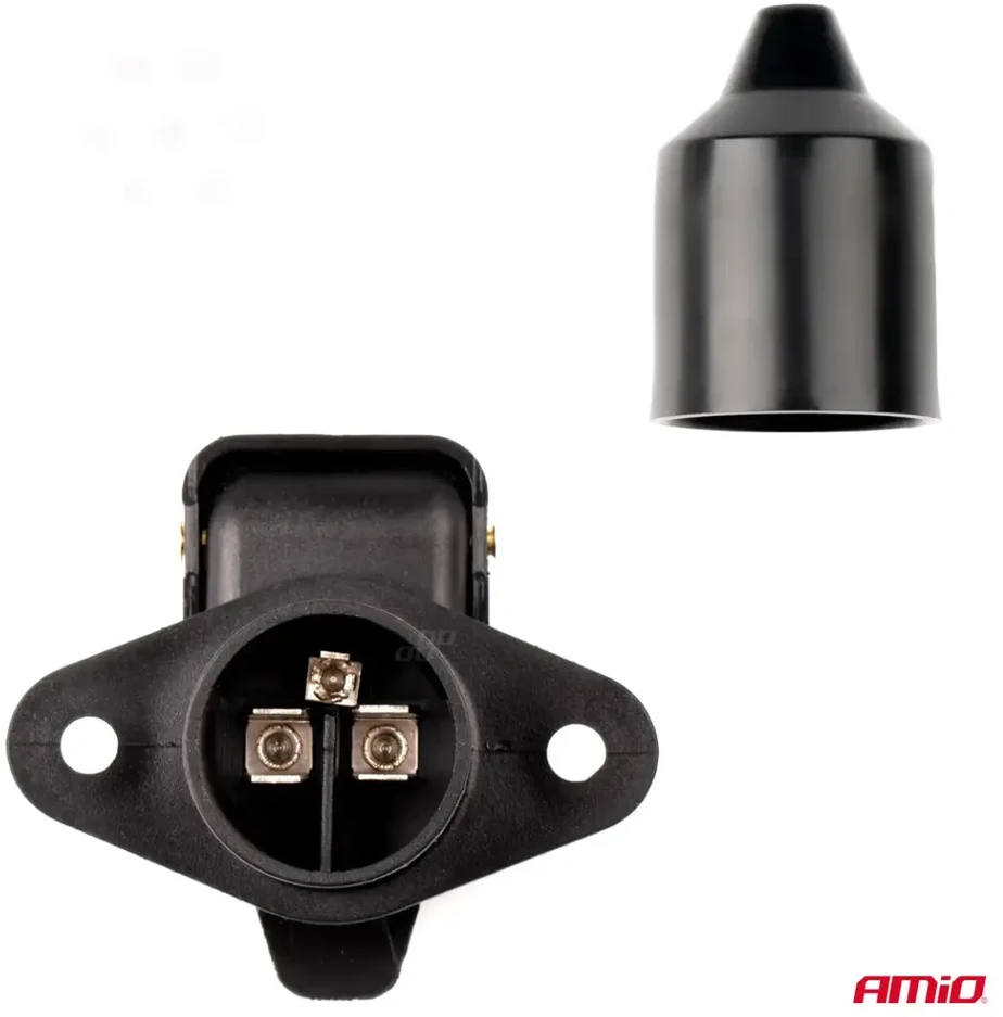 3 kontaktų elektros lizdas 3 kontaktų jungtis amio-03212
