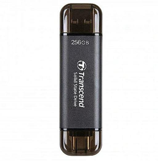 Kietasis diskas TRANSCEND ESD310C 256GB išorinis SSD diskas ESD310C USB 3.0 10GB/s, C/A tipo, greitis 1K MB/s