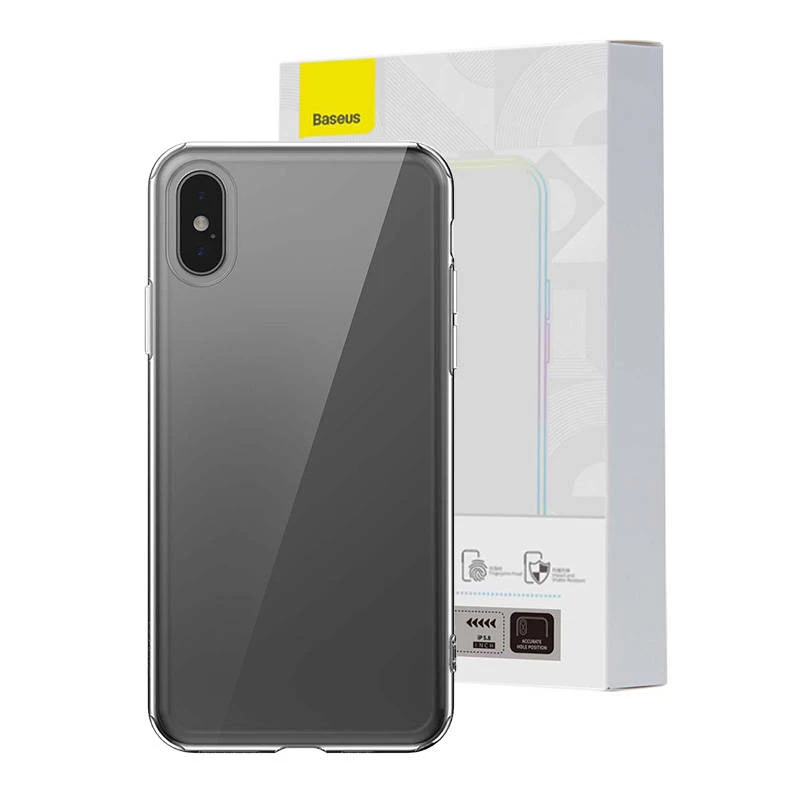 Skaidrus dėklas Baseus Simple skirtas iPhone XS