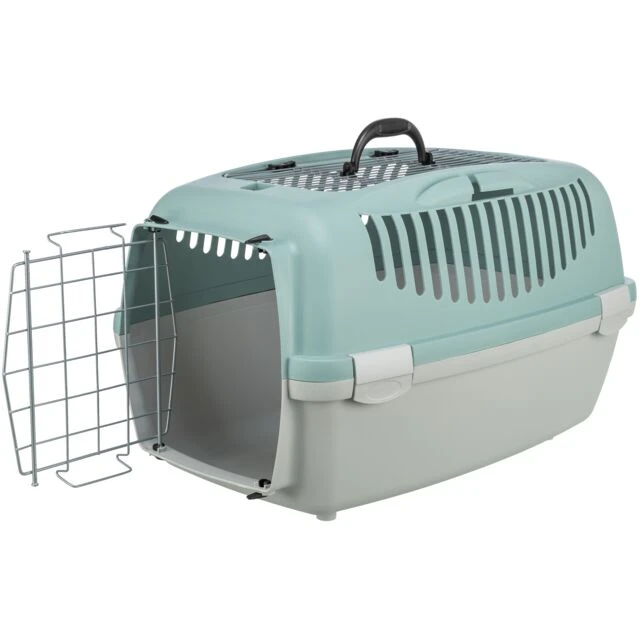 Trixie „Capri 3“ transportavimo dėžė su atvira viršumi, S: 40 × 38 × 61 cm, šviesiai pilka / šalavijų spalvos