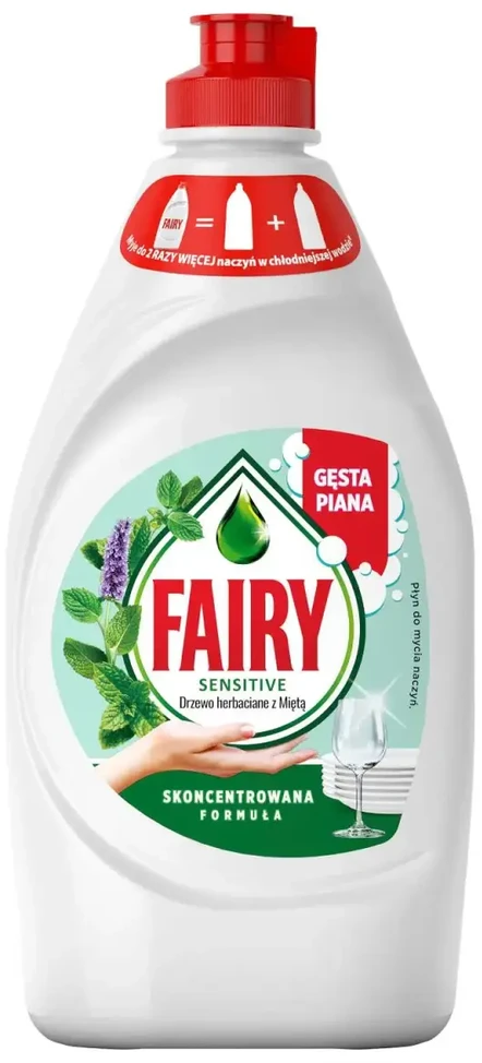 Indų ploviklis FAIRY SENSITIVE Tea Tree & Mint, 450 ml