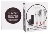 Travalo Classic HD SET Juodas pildomų kvepalų buteliukų (atomaizerių) rinkinys, 3 x 5 ml