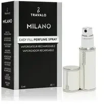 Travalo Milano Baltas & Gold pildomas kvepalų buteliukas (atomaizeris), 5 ml
