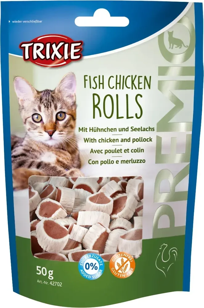 Trixie KRĄŻKI vištiena-lašiša 50g DLA KOTA