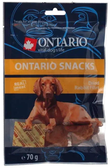 Skanėstai šunims - Ontario sausas triušio filė, 70 g