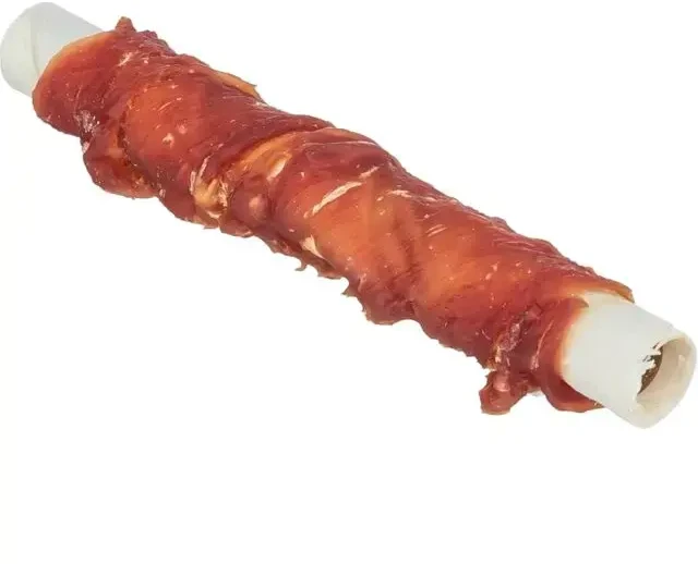 Šunų skanėstas - Trixie Denta Fun Stick su antiena ir vištienos kepenėlėmis, 17 cm, 60 g