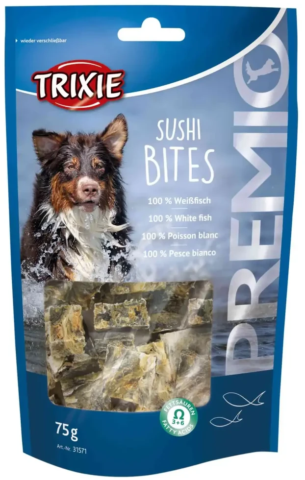 Trixie SNACKI Premio Sushi Bites Su žuvimi 75g