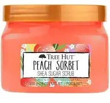 Tree Hut Exfoliante De Azúcar Sorbete De Melocotón, 510 g