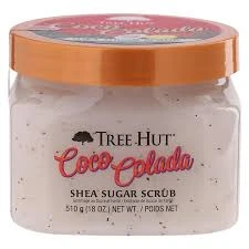 Tree Hut Coco Colada Taukmedžio šveitiklis su cukrumi, 510g