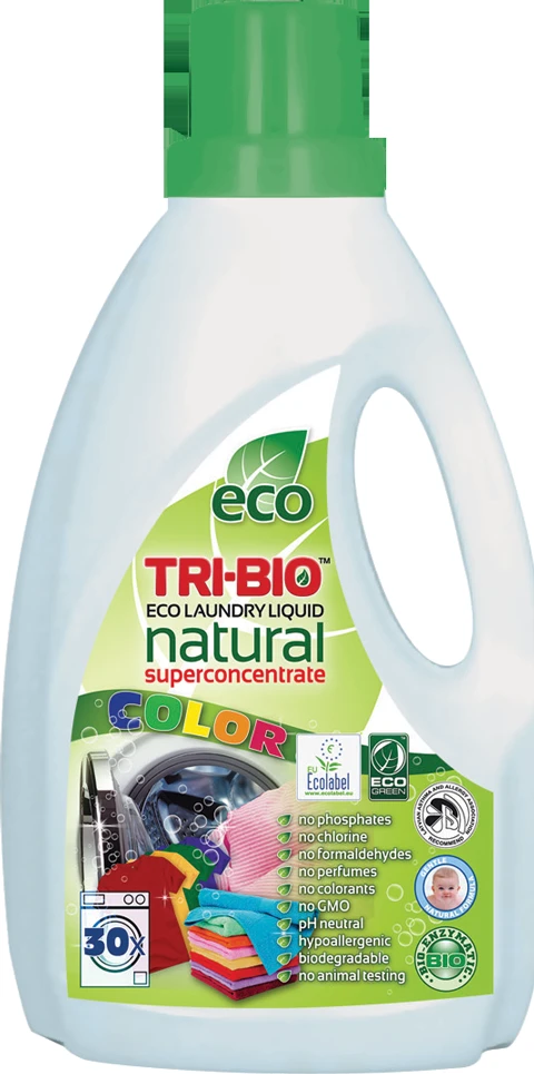 Skalbinių skalbimo priemonė spalvotiems skalbiniams TRI-BIO, 1,42 l
