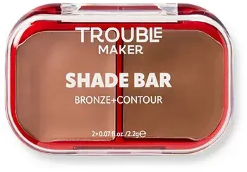 Trouble Maker Atspalvių paletė „Shade Bar Bronze and Contour Face“ 2,2 g