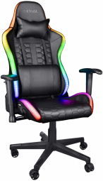 Žaidimų kėdė Trust GXT 716 Rizza RGB LED Illuminated Gaming Chair, Juoda, 23845
