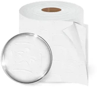 Tualetes papīrs AMOOS ruļļos ar perforāciju, 12 gab./iepak., 2 slāņi,24 m,108 mm