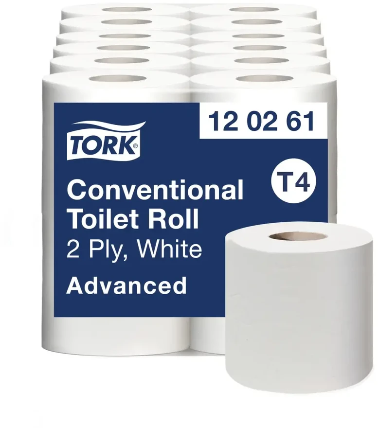 Tualetinis popierius Tork Advanced Extra Long T4, 120261, 2 sluoksniai, 69,4m, 496 lapeliai, baltos spalvos, 4vnt