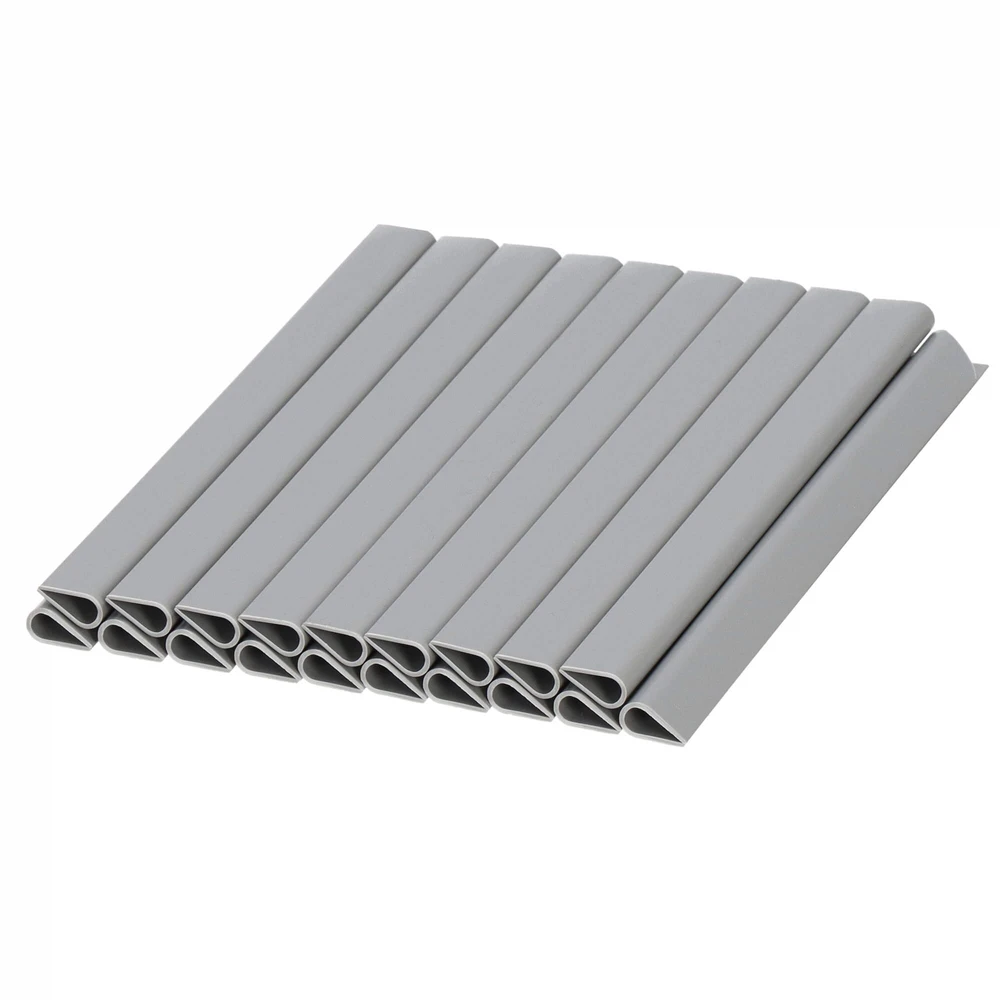 Tvirtinimo segtukai tvoros juostai Springos FN0007 19 cm šviesiai pilka